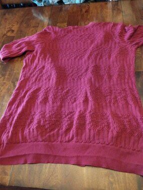 Torrid Deep Mauve Open-Knit Tunic Sweater